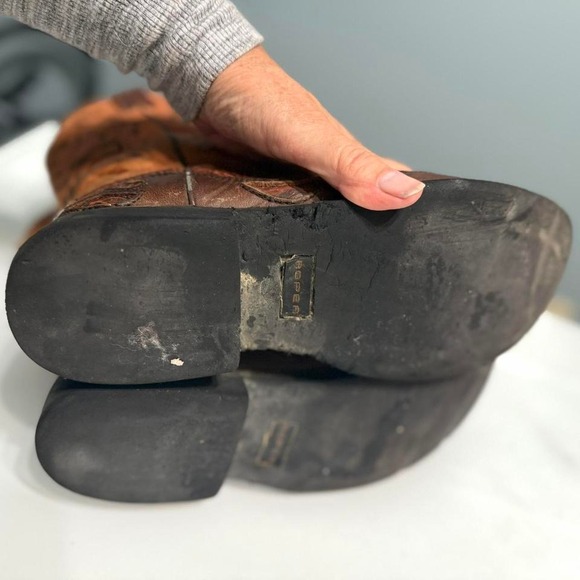 Tony Lama Two-Tone Western Cowboy Boots – Size 8.5 - Picture 4 of 8